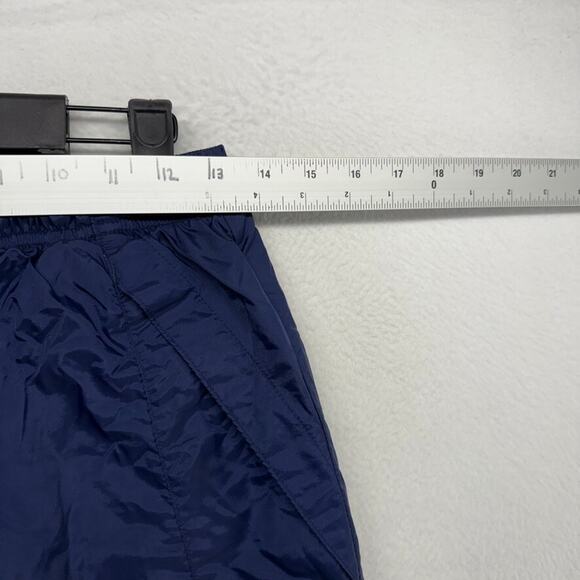 Vintage Adidas Track Pants Men's Medium Blue Embroidered Baggy Tech Hip Hop y2k - Picture 4 of 10